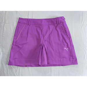 Puma Side Zip Front Pleat Stretch Microfiber Golf Skirt, Skort. Women's 10, MINT